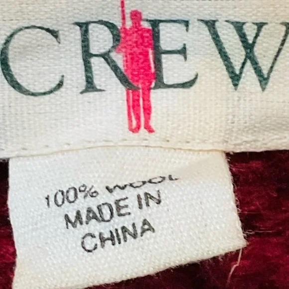 Vintage J. Crew 100% Wool Fisherman Cable Knit Sweater Small Aran Oarsman - Picture 4 of 4